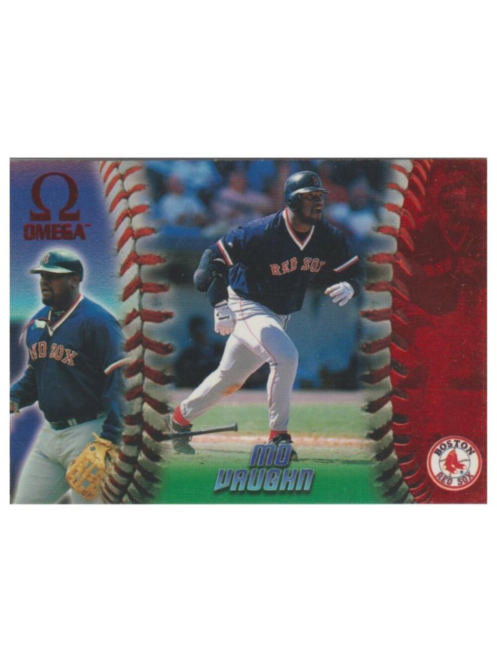 RARE Mo Vaughn 1998 Pacific Omega Red Foil Parallel #44